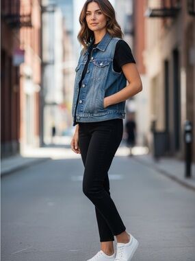 Levi’s Denim Vest, size small, like new condition